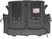 Gps Tactical Rolling Range Bag - Holds 10 Handguns Black Nylon GPS