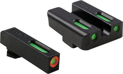 Truglo Sight Set For Glock Low - Tfx Pro Green/orange Outline Truglo