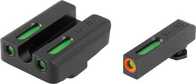 Truglo Sight Set For Glock Hi - Tfx Pro Green/orange Outline Truglo