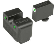 Truglo Sight Set For Glock Low - Mos Tritium Pro Wht W/u-notch Truglo
