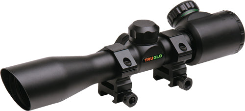 Truglo Crossbow Scope 4x32 - Black With Rings Illmntd Retcl Truglo