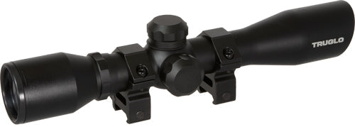 Truglo Scope 4x32mm Shotgun/ - Rimfire Diamond Retcl Black Truglo