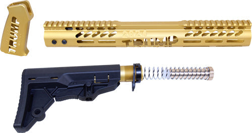 Guntec Ar15 Trump Series - Furniture Set Anodized Gold Guntec USA