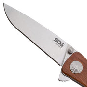 Sog Knife Twitch Ii - Satin Polish Wood Handle SOG