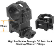 Utg Scope 6-24x50 1" Ao - 36 Color Illuminated Mil-dot UTG