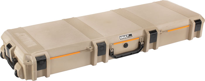 Pelican Vault Double Rifle - Case W/ Wheels/foam 53" Tan Pelican