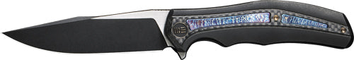 We Knife Zonda 4.05" Black - Titanium/black Stonewash WE Knife