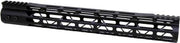 Guntec Ultra Light Handguard - 15" M-lok Black Guntec USA
