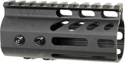 Guntec Ultra Light Handguard - 4" M-lok Black Guntec USA
